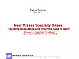 Near Misses Specialty Gases: Handling precautions and what you need to know