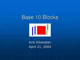 Base 10 Blocks