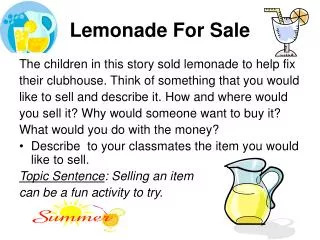 lemonade for sale