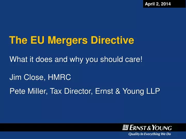 the eu mergers directive