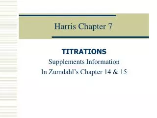 Harris Chapter 7