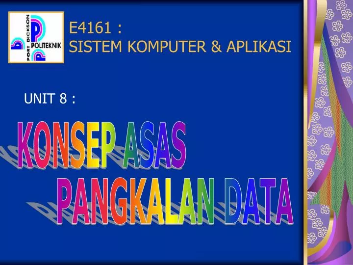e4161 sistem komputer aplikasi