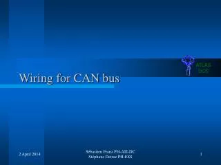 Wiring for CAN bus