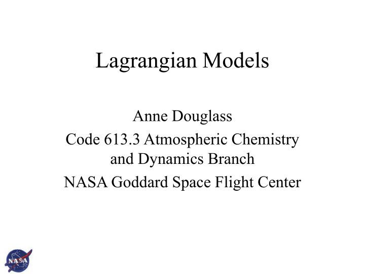 lagrangian models