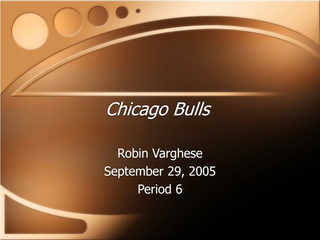 PPT - Chicago Bulls PowerPoint Presentation, free download - ID:704794
