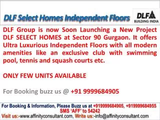 dlf select homes @09999684905 independent floors gurgaon