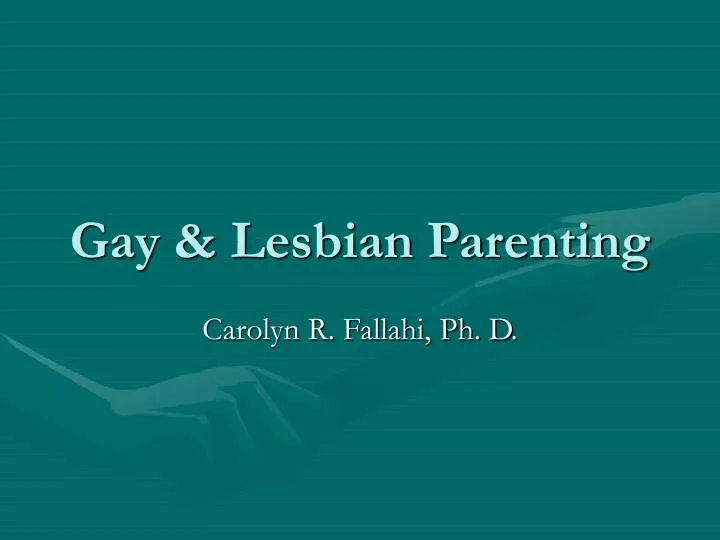 gay lesbian parenting