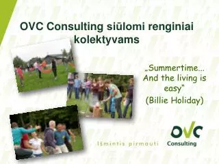 OVC Consulting siūlomi renginiai kolektyv ams