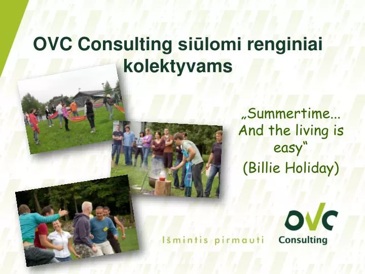 ovc consulting si lomi renginiai kolektyv ams