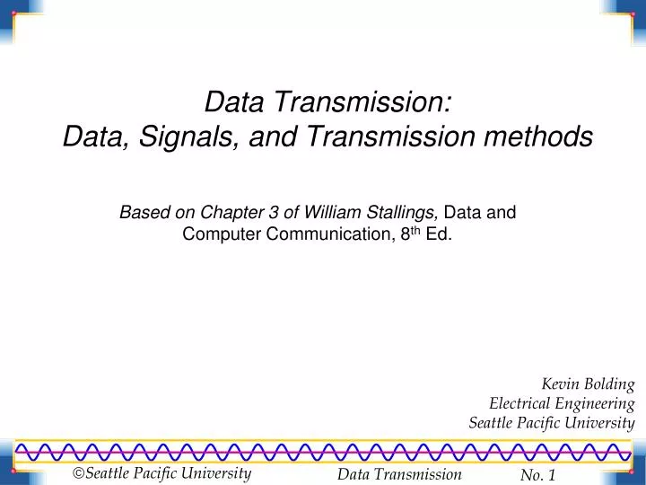 data transmission data signals and transmission methods