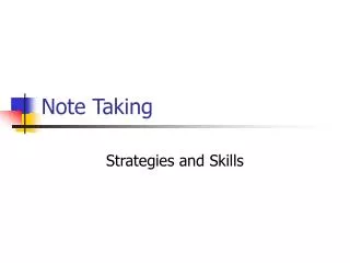 note taking
