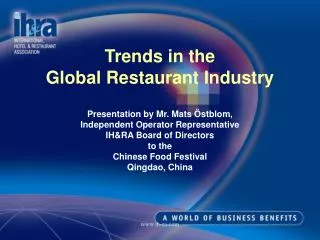 Trends in the Global Restaurant Industry