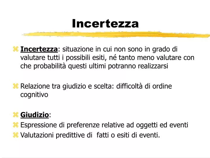 incertezza