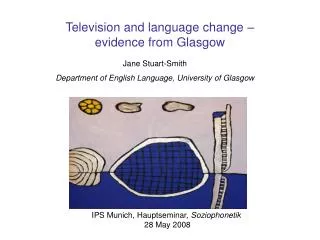 Television and language change – evidence from Glasgow