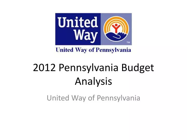 2012 pennsylvania budget analysis