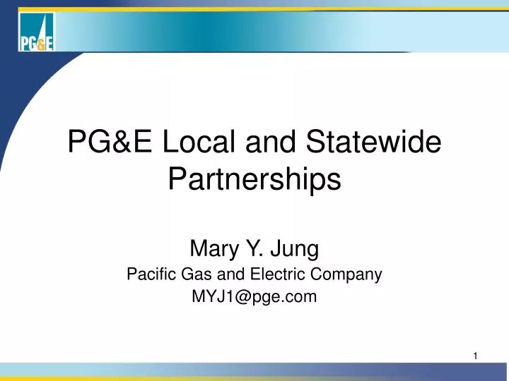 pg e local and statewide partnerships