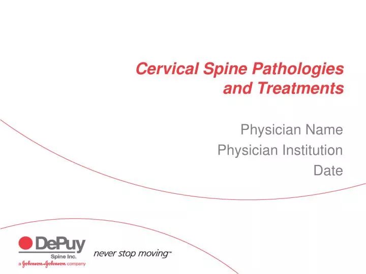 cervical spine pathologies and treatments
