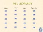 WSL JEOPARDY - slide 1