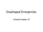 Esophageal Emergencies - slide 1