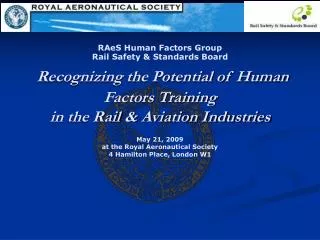 Recognizing the Potential of Human Factors Training