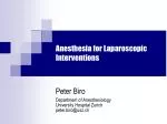 Anesthesia for Laparoscopic Interventions - slide 1