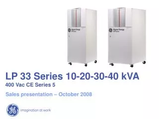 LP 33 Series 10-20-30-40 kVA 400 Vac CE Series 5