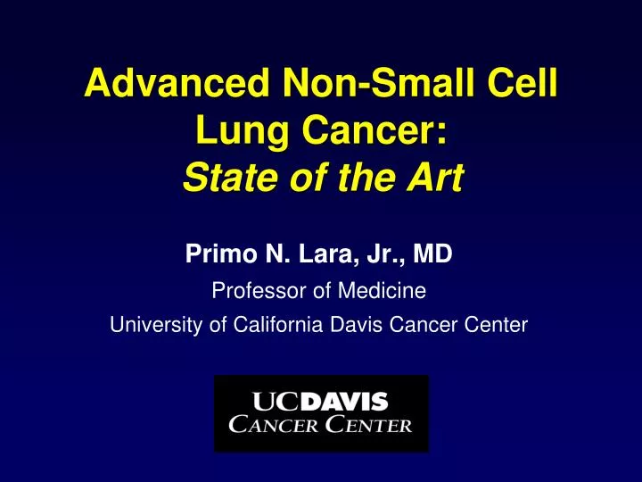 advanced non small cell lung cancer state of the art