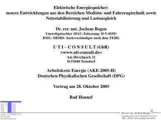 Umweltgutachter (DAU-Zulassung: D-V-0195) BMU - DEHSt- Sachverständiger nach TEHG