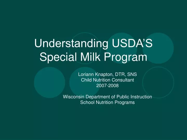 understanding usda s special milk program