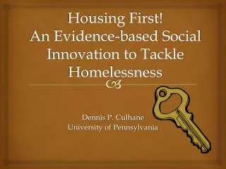 Housing First! An Evidence-based Social Innovation to Tackle Homelessness