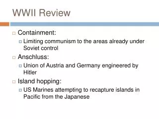 WWII Review