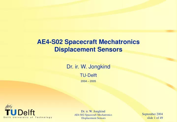 ae4 s02 spacecraft mechatronics displacement sensors