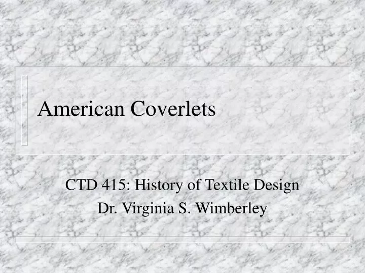 american coverlets