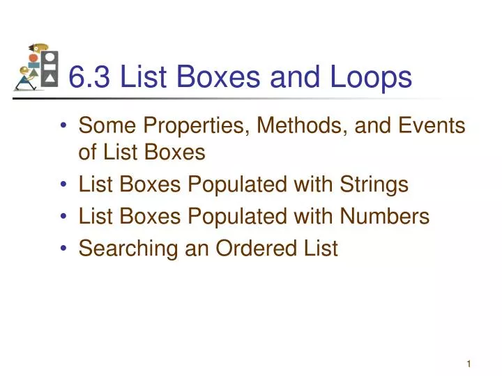 6 3 list boxes and loops