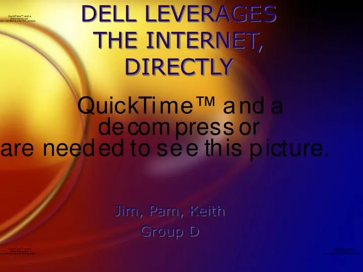 dell leverages the internet directly