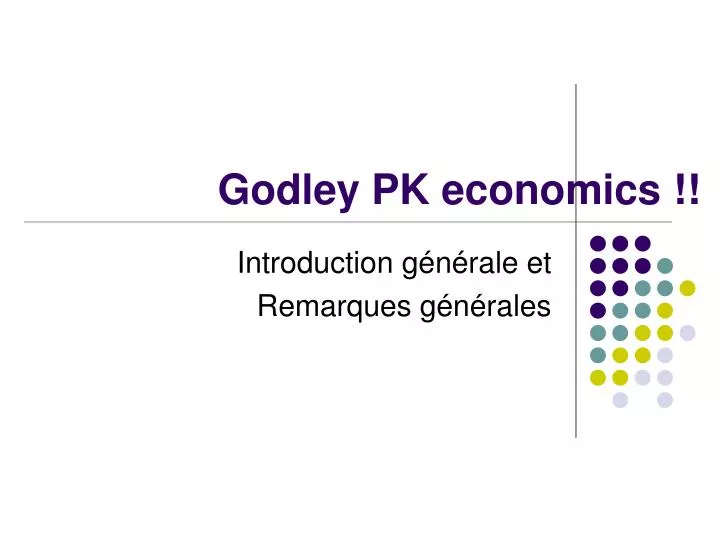 godley pk economics