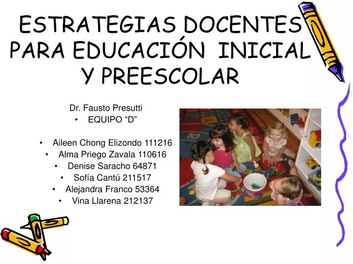 estrategias docentes para educaci n inicial y preescolar
