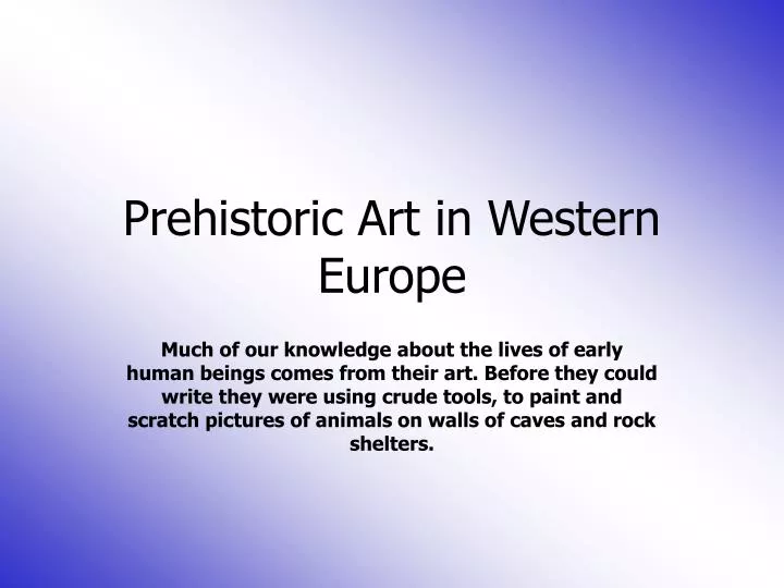 prehistoric art in western europe
