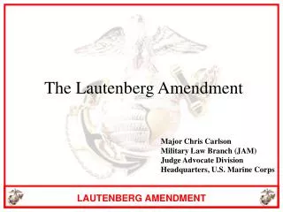 The Lautenberg Amendment