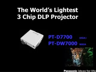 The World’s Lightest 3 Chip DLP Projector