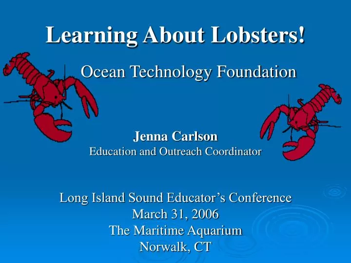 learning about lobsters