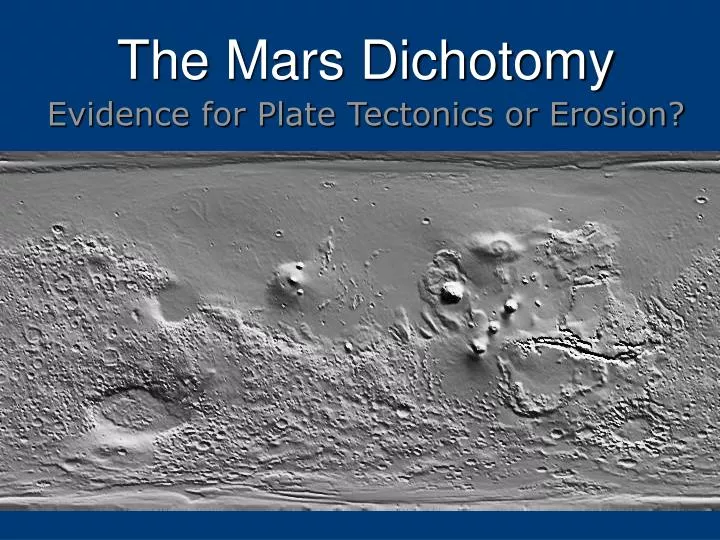 the mars dichotomy