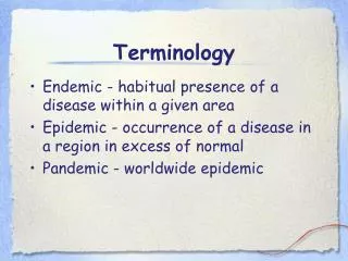 Terminology