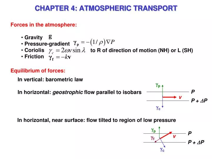 chapter 4 atmospheric transport