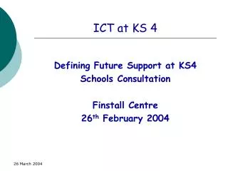 ICT at KS 4