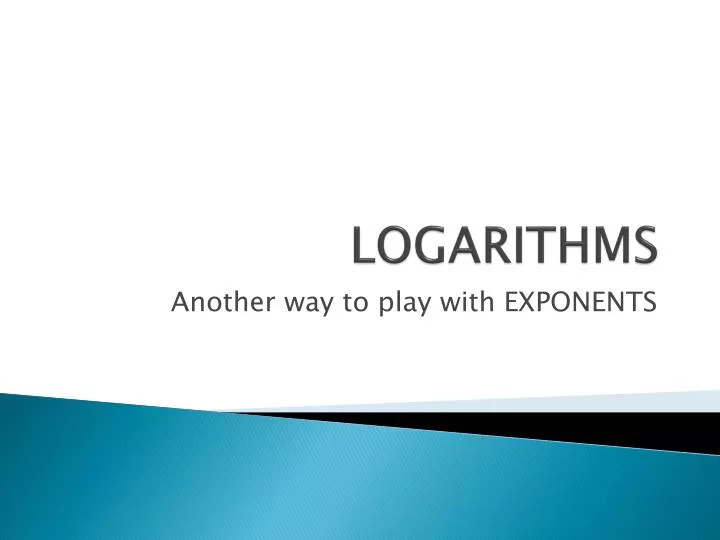 logarithms