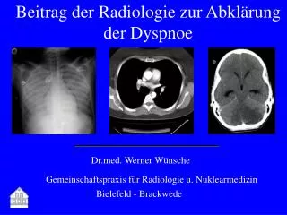 Beitrag der Radiologie zur Abklärung der Dyspnoe