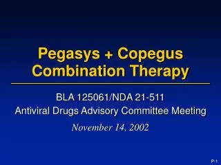 Pegasys + Copegus Combination Therapy