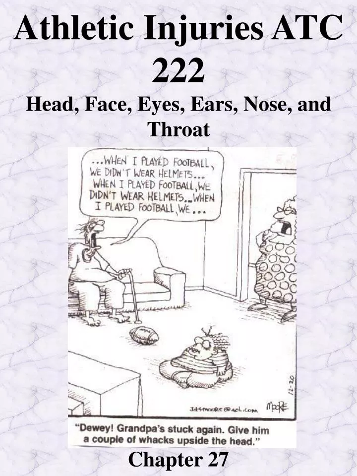 athletic injuries atc 222 head face eyes ears nose and throat chapter 27