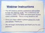 Webinar Instructions - slide 1